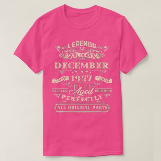 T-shirt Femme 65e Anniversaire Cadeau Pour Légendes Né Déc (Design devant)
