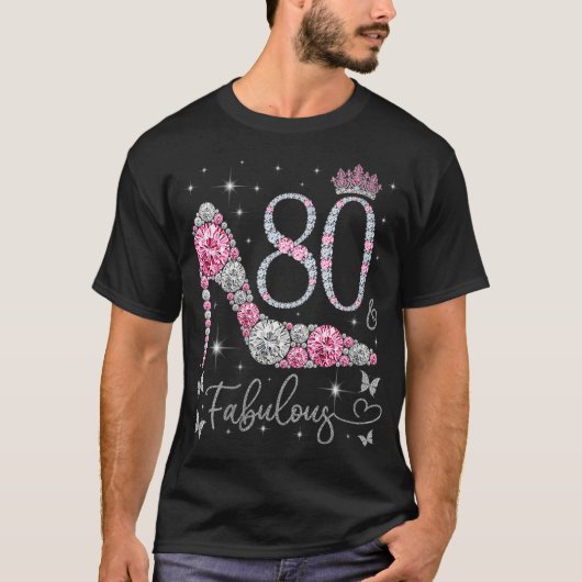 T-shirt Femme 80 & Fabuleux, 80 Ans et Fabuleux, 8 (Devant)