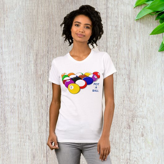 T-Shirt Femme À Billard Ball