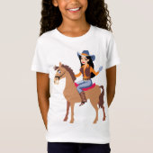 T-shirt Femme À Cheval À Cheval (Devant)