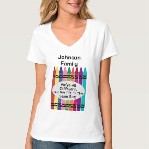 T-shirt femme à col en V personnalisable pour réun