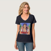 T-shirt Femme à col V (Devant entier)
