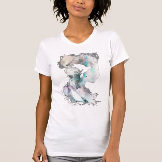 T-shirt Femme à l'aquarelle (Devant)