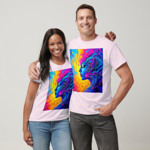 T-shirt Femme Abstraite Dreamy Colorful