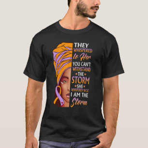 T-shirt Femme Africaine Afro I Am The Storm Eczema Sensibi
