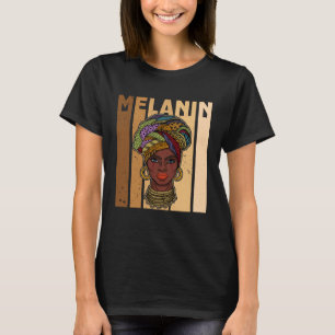 T-shirt Femme africaine womanisme ethnique boucles d'oreil