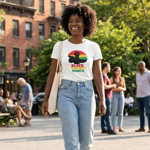 T-shirt Femme afro autonome 