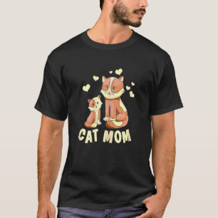 T-shirt Femme Aimante Chat Maman Dame Pour Femme Chat Kit