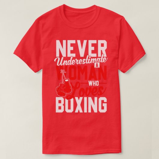 T-shirt Femme aime Boxing (Design devant)