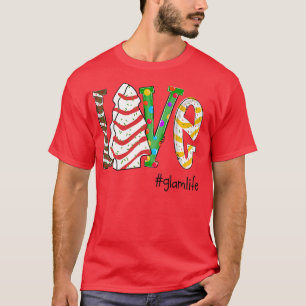 T-shirt Femme Aimer Glamlife Noël Grand-mère Cadeau Sweet