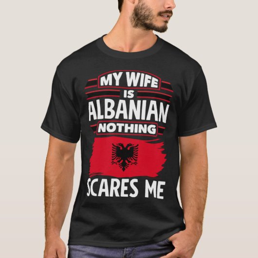 T-shirt Femme albanaise du drapeau albanais (Devant)