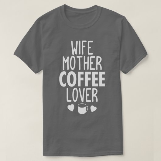 T-shirt Femme amante de café mère cadeaux idées (Design devant)