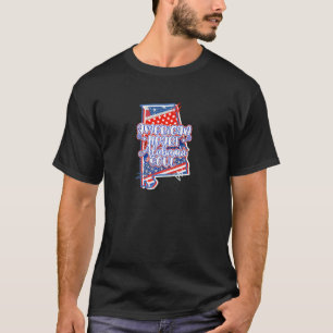 T-shirt Femme américaine au coeur Alabama Soul Patriotic A