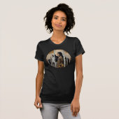T-shirt Femme Amérindienne Avec Cheval (Devant entier)