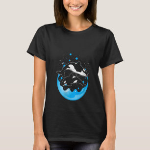 T-shirt Femme Animal Orca Océan Animal Orca Tueur Baleine 