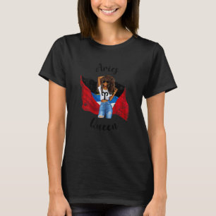 T-shirt Femme Antiguan Aries Queen Afro African Zodiac An