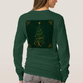 T-shirt femme arbre de Noël vert (Dos)