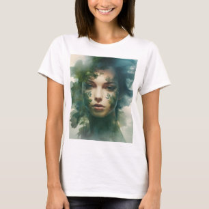 T-shirt Femme art double exposition