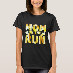 T-shirt Femme athlète de course maman sur la course mère J