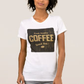 T-shirt femme au café frais brassé (Devant)