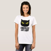 T-shirt Femme au chat sans enfant (Devant entier)