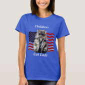 T-shirt Femme au chat sans enfant (Devant)