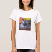 T-shirt Femme au couchage de chats amusant (Devant)