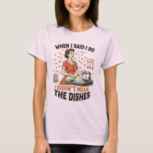 T-shirt Femme au foyer vintage humour sarcastique Blague 