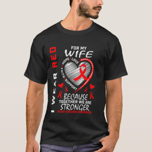 T-shirt Femme au ruban rouge Sensibilisation à la maladie 