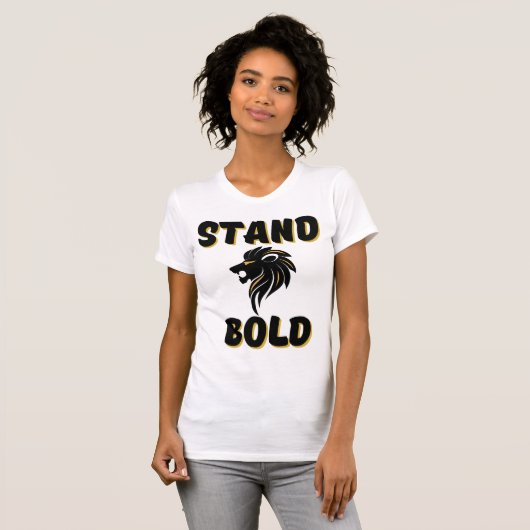 T-shirt Femme au ventre droit en tant que lion (Devant entier)