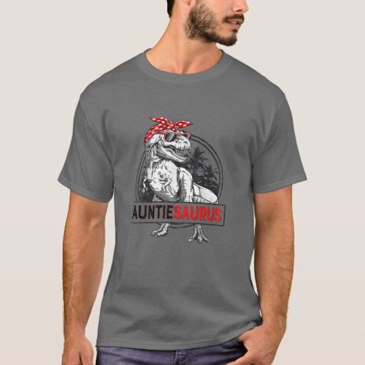 T-shirt Femme Auntiesaurus Rex Dinosaur Da Mère Da (Devant)