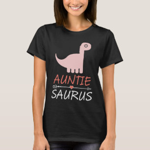 T-shirt Femme Auntisaurus Dinosaur Rex Auntie Colorée Ar