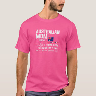 T-shirt Femme Australienne Maman Définition Mère Fête
