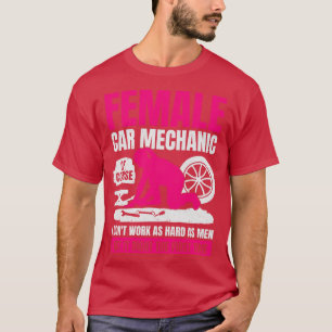 T-shirt Femme Automotive Mécanique Girl Cadeau