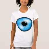 T-shirt Femme aux yeux bleus (Devant)