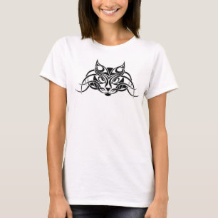 T-shirt femme avec chat tribal