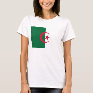 T-shirt femme avec drapeau d'Algérie