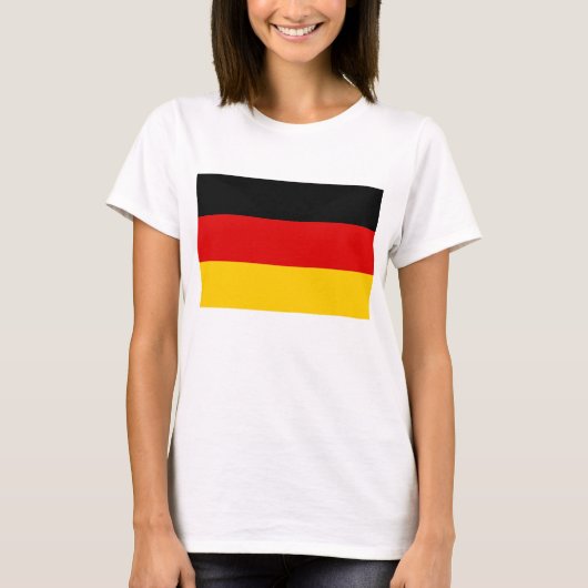T-shirt femme avec drapeau d'Allemagne (Devant)