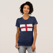 T-shirt femme avec drapeau d'Angleterre (Devant entier)