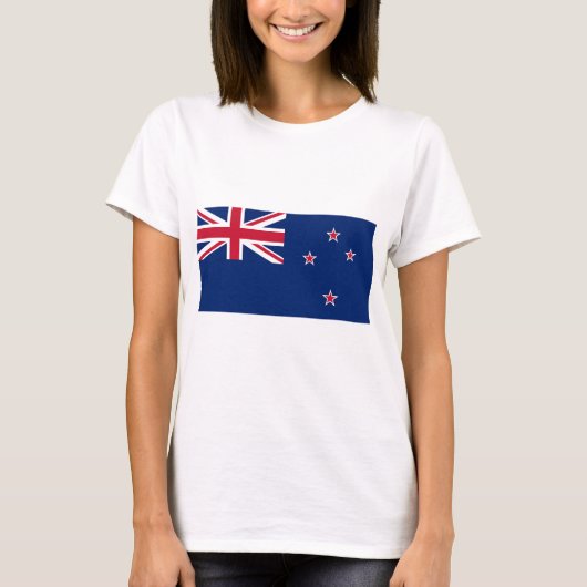 T-shirt femme avec drapeau de la Nouvelle-Zélande (Devant)