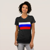 T-shirt femme avec drapeau de la Russie (Devant entier)