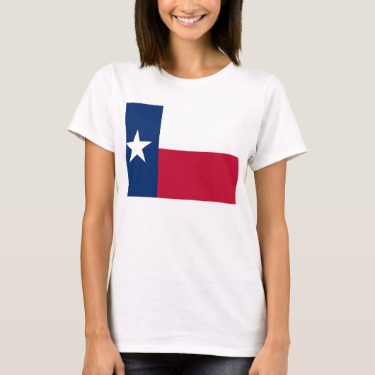 T-shirt femme avec drapeau de l'État du Texas (Devant)