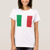 T-shirt femme avec drapeau d'Italie (Devant)