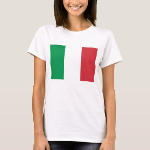 T-shirt femme avec drapeau d'Italie