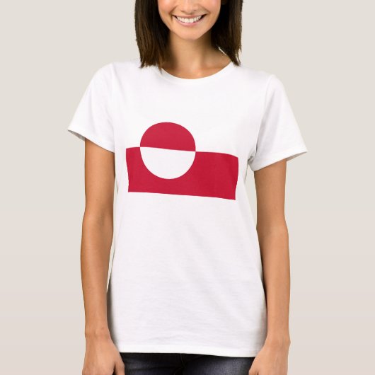T-shirt femme avec drapeau du Groenland (Devant)