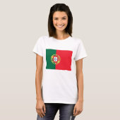 T-shirt femme avec drapeau du Portugal (Devant entier)