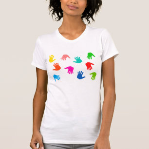 T-shirt femme avec empreintes