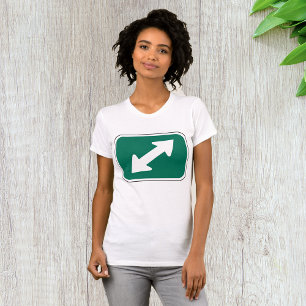 T-shirt femme avec flèches à double direction
