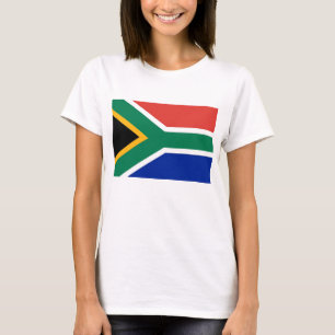 T-shirt femme avec le drapeau de l'Afrique du Sud