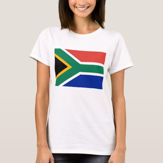 T-shirt femme avec le drapeau de l'Afrique du Sud (Devant)